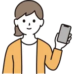 Woman With Smartphone SVG Icon